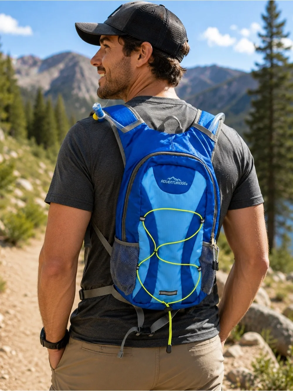 Adventuridge Hydration Backpack 2L Blue Hiking Pack NWT